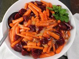 Orange Glazed Carrots and Beets