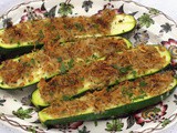 Oven Roasted Garlic Zucchini  Spears