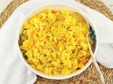 Pumpkin Saffron Rice #FoodieExtravaganza