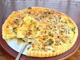 Quiche with Broccoli, Mushrooms and Kale