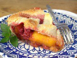 Raspberry Peach Pie #BakingBloggers