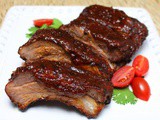 Ribs with Whiskey Maple Barbecue Sauce #SundaySupper