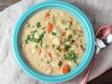 Roasted Cauliflower and Vegetable Soup for #SundaySupper