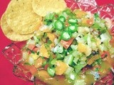 Roasted Garlic Green Tomato Salsa