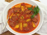 Sausage Potato and Sauerkraut Soup