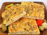 Savory Seeded Focaccia #BreadBakers