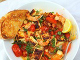 Sheet Pan Greek Shrimp with Feta