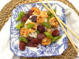 Shrimp and Sausage Stir-Fry #APlaceattheTable