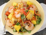 Shrimp, Papaya and Pineapple Salad