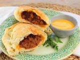 Sloppy Joe Calzones #Back2School #Ad #RhodesBread