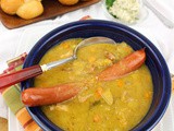 Slow Cooker Berliner Style Pea Soup (Erbsensuppe)