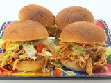 Slow Cooker Fiesta Chicken Sandwiches