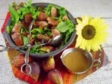 Sorrel Salad with Figs, Mushrooms and Prosciutto
