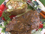 Steak with Porcini Mushroom Gravy #FoodieExtravaganza