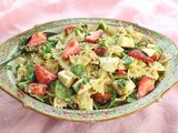 Strawberry Caprese Pasta Salad for #ImprovCookingChallenge