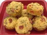 Tomato Basil Muffins #MuffinMonday