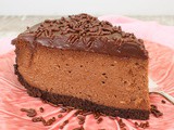 Triple Chocolate Cheesecake with Ganache Topping