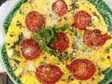 Upside Down Tomato Omelet