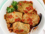 Wild Rice and Mushroom Cabbage Rolls