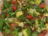Wilted Spinach Salad with Bacon and Avocado #ImprovCooking