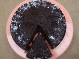 Eggless chocolate cake