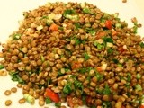 Green Lentil Salad with Parsley and Fresh Mint- Mercimek Piyazı