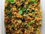 Kısır/Spicy Bulgur Salad with Tomatoes and Pomegranate Molasses