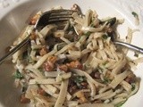 Köy Eriştesi/Village Egg Noodles with Sage, Walnuts and White Cheese