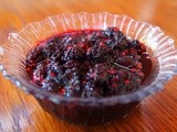 Sweet Lor Peyniri with Black Mulberries/Karadut -  Sour Cherries/Vişne will do too