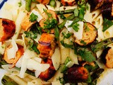 Gold n Plump Chicken Sausage and Pasta w/ Garden Herbs