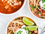 Chicken Tortilla Soup with Hominy