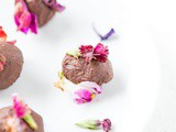 Edible Flower Chocolate Truffles