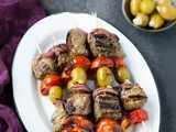 Greek Souvlaki Beef Kabobs