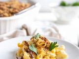 Green Chile Mac & Cheese with Texas bbq Brisket
