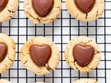 Heart Shaped Peanut Butter Cookies