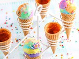 No-Churn Rainbow Ice Cream