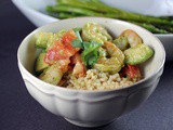 Pearl Couscous with Shrimp Salsa