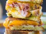 Pesto Prosciutto Grilled Cheese Sandwich