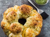 Pull Apart Cheddar Pesto Bread