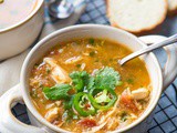 Slow Cooker Tomatillo Chicken Soup