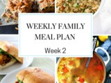 Weekly Family Meal Plan Week 2