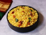 Ava Pettina Pulihora | Tamarind Rice Flavoured with Mustard Paste