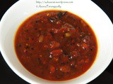 Bengali Tomato Khejur Aamshottor Chutney | Tomato, Date, Mango Leather Chutney