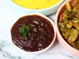 Cranberry Pachadi | Cranberry Chutney (Low Potassium Recipe)