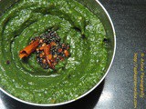 Kalchina Vankaya Kothimira Pachadi – Andhra Style Roasted Brinjal and Coriander Chutney