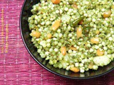 Spicy Sabudana Khichdi with Coriander and Green Chilly Paste | Recipe by Shobha Deshmukh