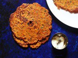 Vangyache Thalipeeth | Roasted Eggplant & Jowar Flatbread