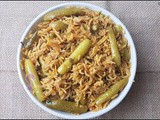 Classic and Flavoursome Ivy Gourd Pulao | Tendli Pulao | Tindora Pulao | Kovakkai Rice