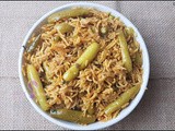 Classic and Flavoursome Ivy Gourd Pulao | Tendli Pulao | Tindora Pulao | Kovakkai Rice