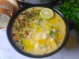 Creamy White Bean Enchilada Soup | Instant Pot Enchilada Soup